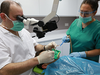 Jonathan performing Root Canal treatment